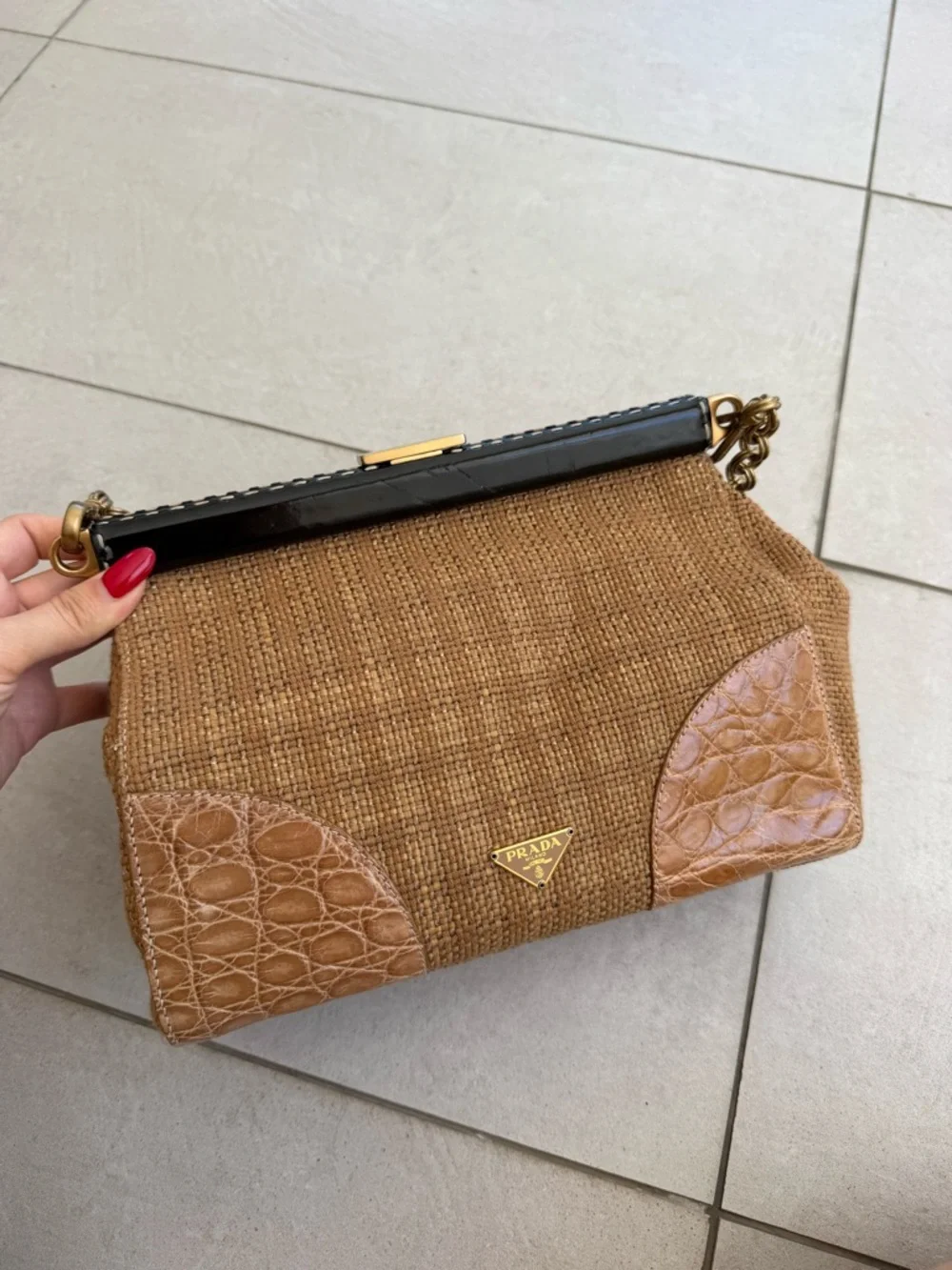 Prada Vintage Woven Shoulder Bag - Picture 5 of 10